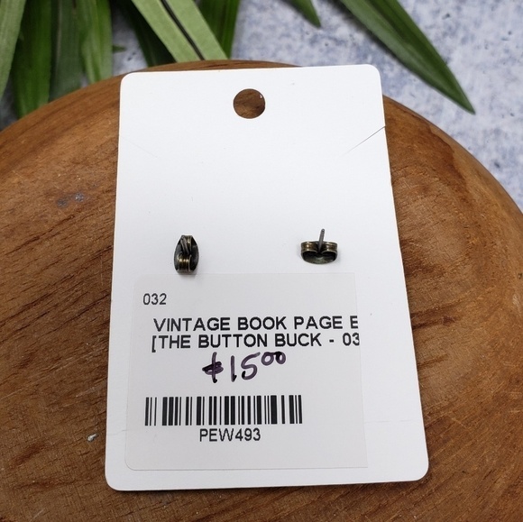 New Handmade | Dictionary Word Earrings - Picture 2 of 2